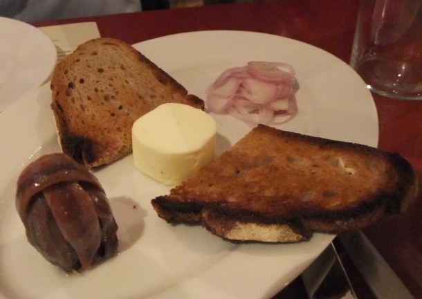 Cantabrian anchovies at Terroirs