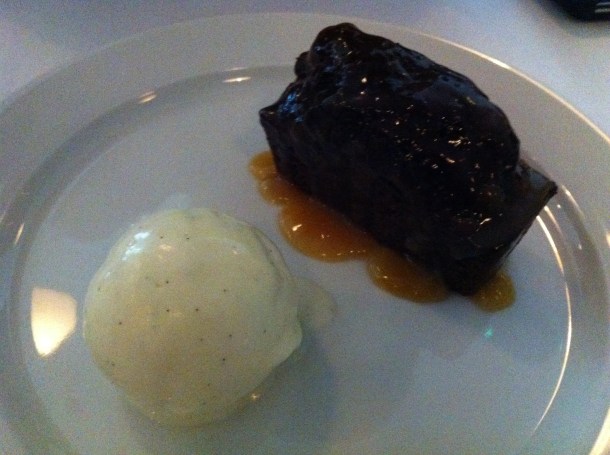 Ginger loaf and bay leaf ice cream at St John Hotel