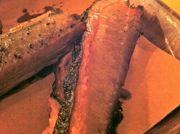 Beef brisket at Hill Country
