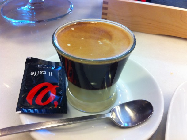 condensed milk coffee bombon at Chocolate Y Churros