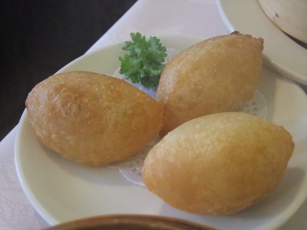 deep fried pork balls at Harbour City