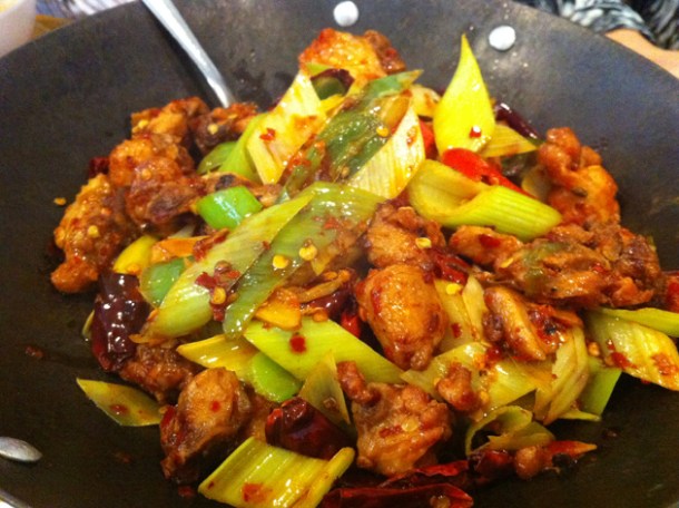 chilli chicken at san xia ren jia
