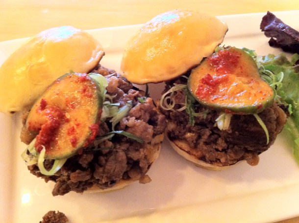 bulogogi beef sliders at Danji bulogogi beef sliders at danji