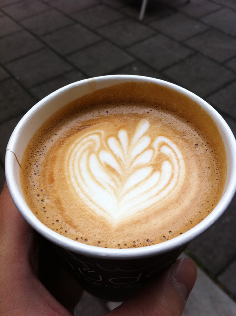 a flat white from Nude Espresso a flat white from nude espresso