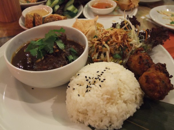 rendang special combo at banana tree indochina kitchen wardour street