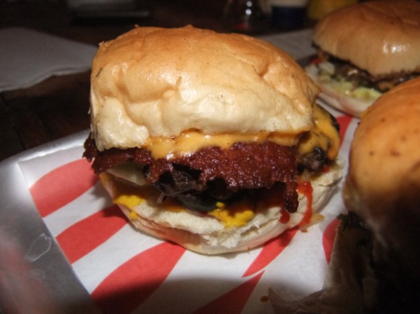 bacon cheeseburger at Meatliqour bacon cheese burger at meatliqour