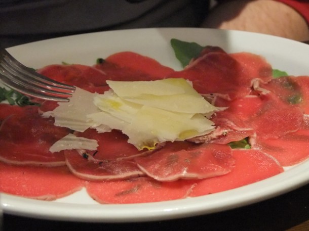 wafer thin beef at about thyme