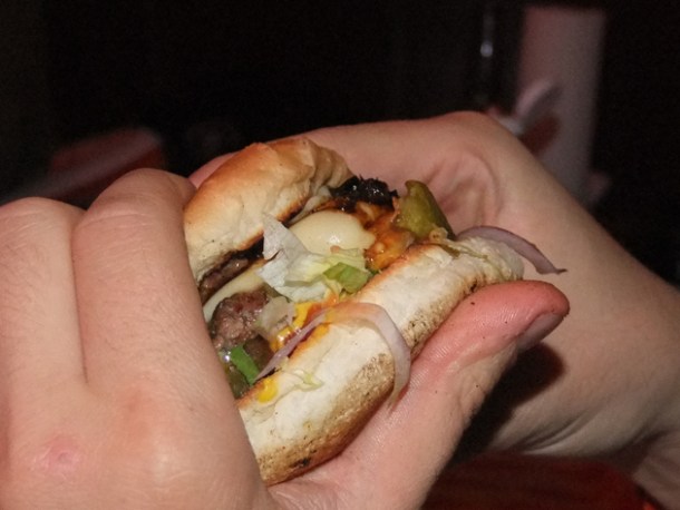 Double Swiss mushroom burger at Meatliqour double swiss mushroom burger at meatliqour