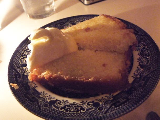 lemon drizzle cake at Mishkin's lemon drizzle cake at mishkin's