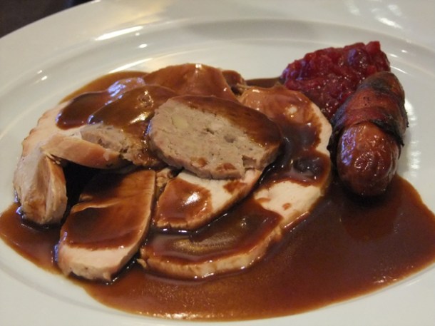 turkey dinner at about thyme