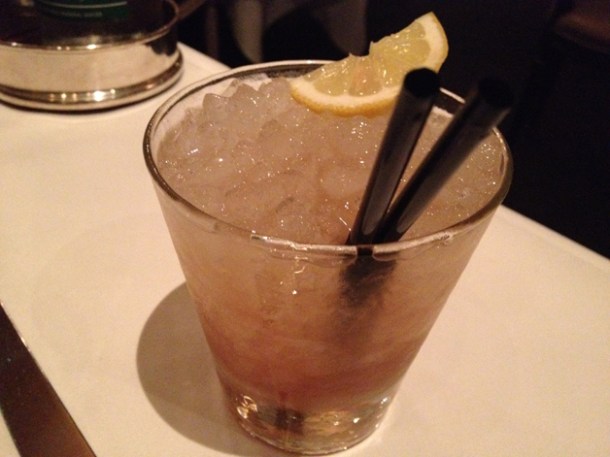 Bramble cocktail at Trois Garçons bramble cocktail at trois garcons