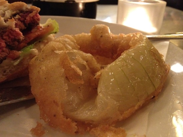 close up of byron onion rings