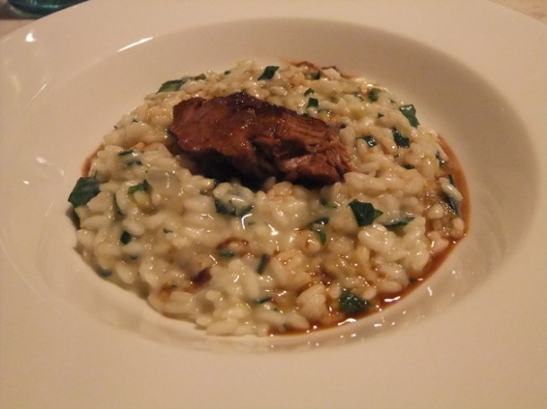 lamb risotto at Mele e Pere lamb risotto at mele e pere