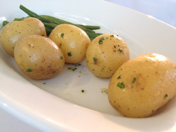 potatoes and green beans at bibendum