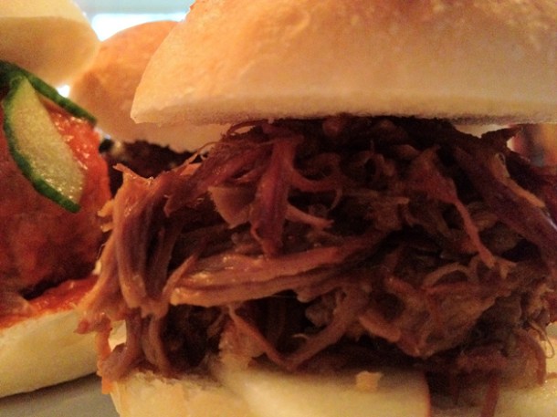 pulled pork slider at Spuntino
