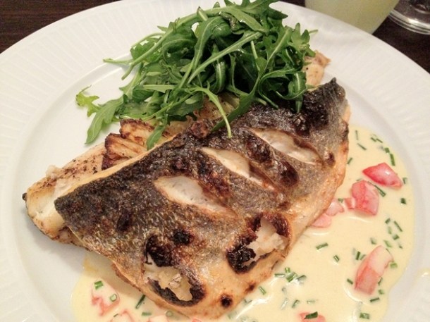 roast seabass at côte