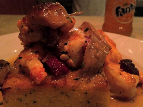 prawns and grits at karpo