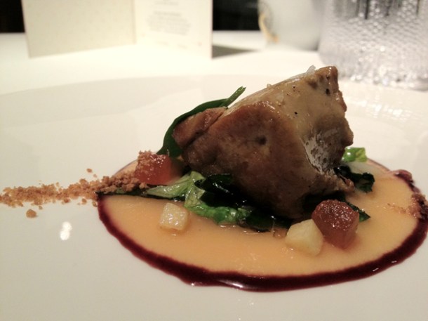 seared foie gras at moments mandarin oriental barcelona