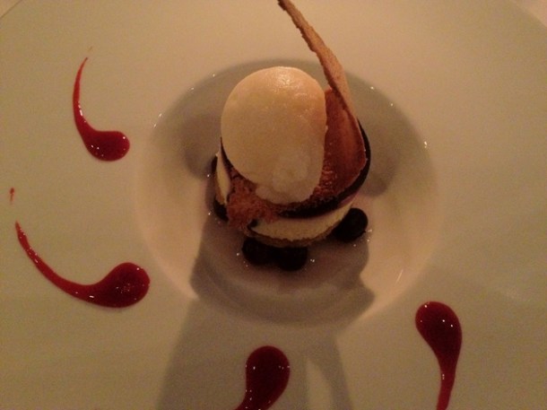 brillat saverin and blueberry cheesecake at Patterson's brillat saverin and blueberry cheesecake at pattersons