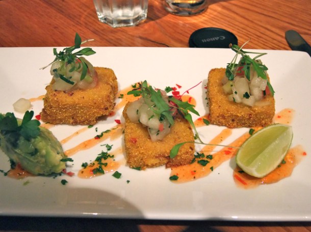 chilli candy fried potato cakes at terre a terre