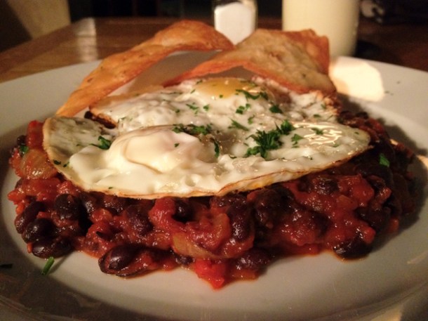 huevos rancheros at the old dairy