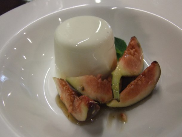 lassi pannacotta with tamarind glazed figs at cinnamon soho