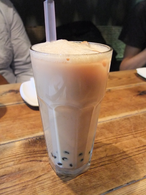 milk bubble tea at leong's legends continue