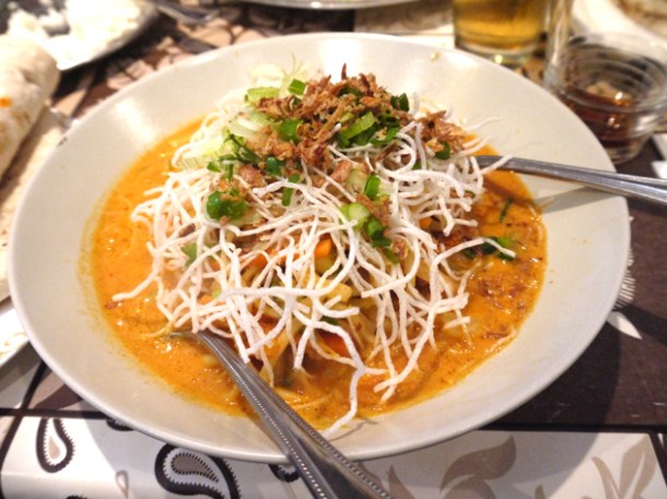 coconut vegetable noodles at Mandalay coconut vegetable noodles at mandalay