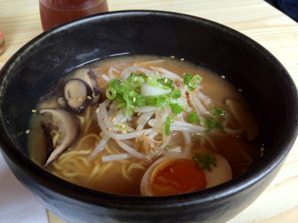 mushroom miso ramen at tonkotsu soho