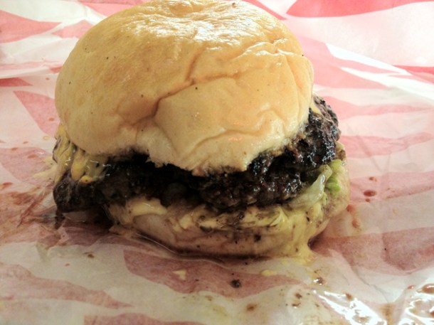 black palace burger at meat market