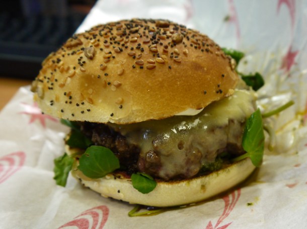 tongue n cheek original ox heart and beef burger