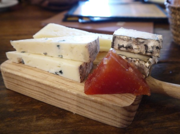 cheese selection at copita