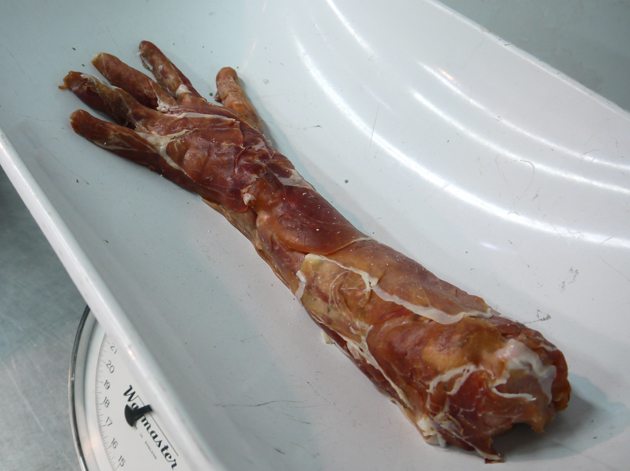 prosciutto arm from wesker & son pop-up butcher at smithfield market