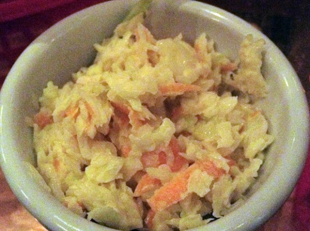coleslaw at Bubbledogs coleslaw at bubbledogs