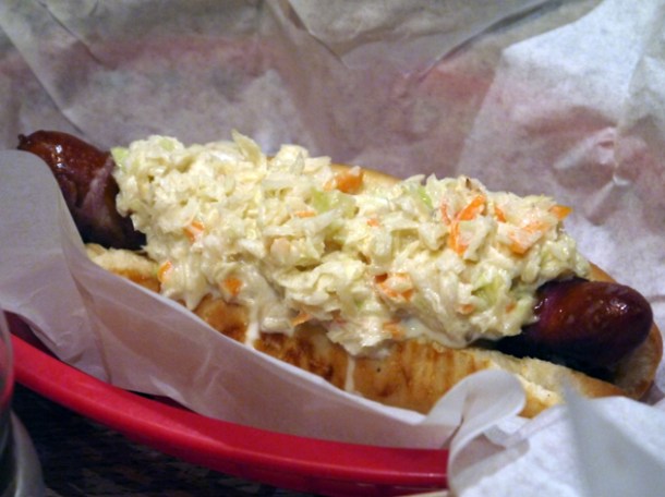 Fourth of July hot dog at Bubbledogs 4th of july hot dog at bubbledogs