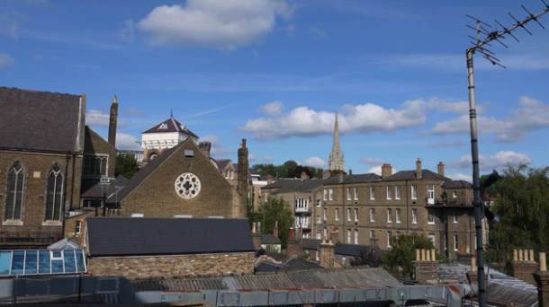 Hampstead rooftops as seen from Dach and Sons rooftop view at dach and sons