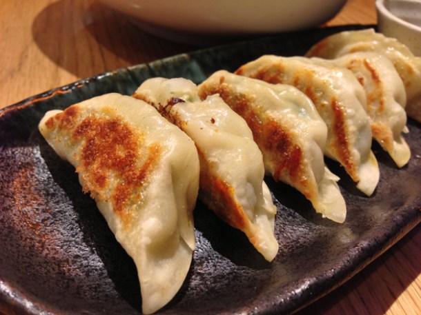 pork gyoza at shoryu