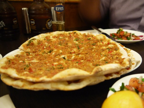 lahmacun turkish pizza at yayla