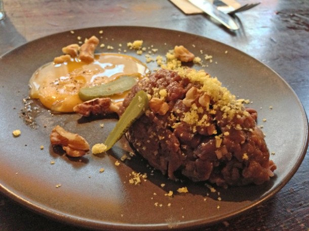 venison tartare from wild game co