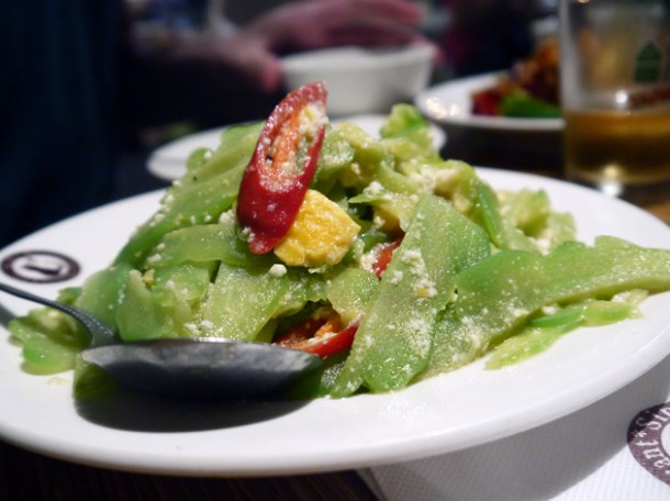 bitter melon with salty egg at kiki taipei