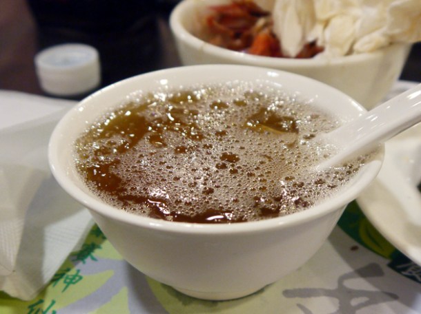 grass jelly at tian xiang huwei hot pot