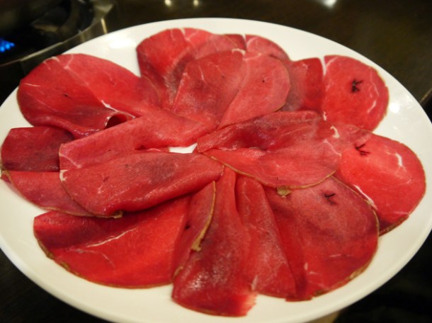 raw goose heart at tian xiang huwei hot pot