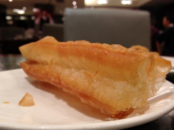 deep fried dough stick that comes with the almond milk at shin yeh