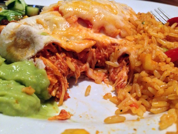 chico bandito's chicken burrito