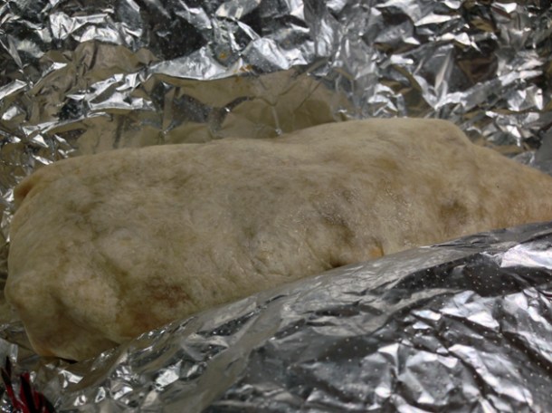 pork burrito at chimis