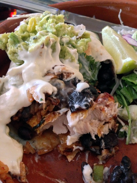 mahi mahi burrito at crazy homies