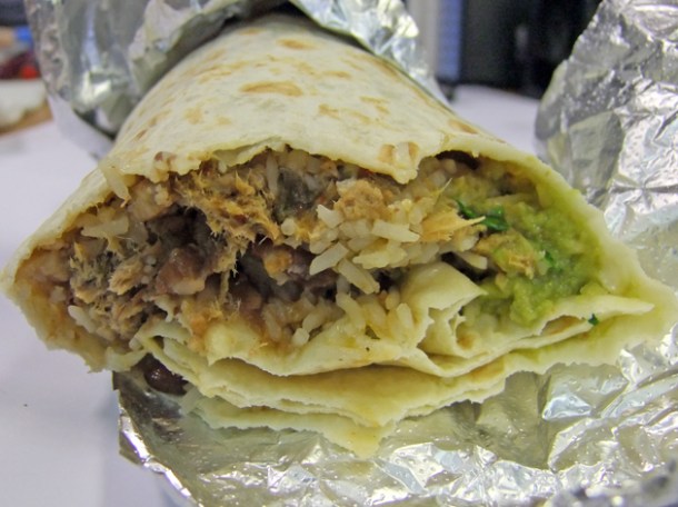 pork burrito at freebird