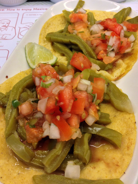 cactus tacos at lupita