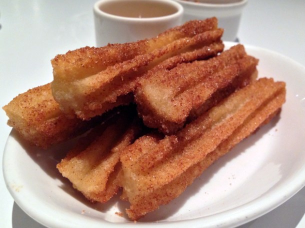 churros with cajeta at taqueria