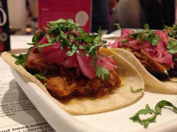 pibil pork tacos at wahaca